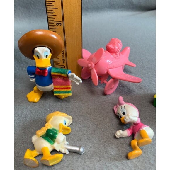 Vintage Disney Donald Duck Daisy Duck Tales Figurines Set of 5 - Picture 9 of 10